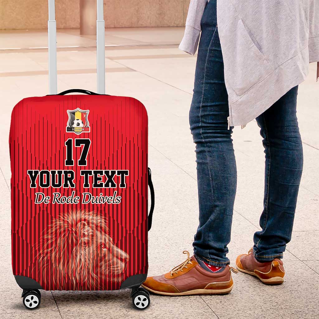 Custom Belgium Football We are Champions Luggage Cover Red Style Come on De Rode Duivels