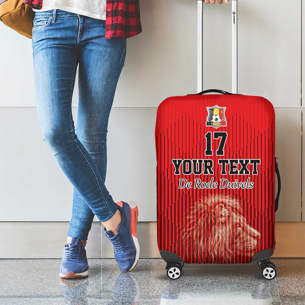 Custom Belgium Football We are Champions Luggage Cover Red Style Come on De Rode Duivels