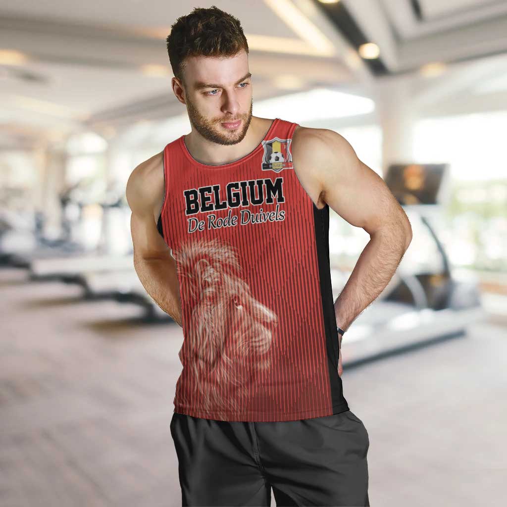 Custom Belgium Football We are Champions Men Tank Top Red Style Come on De Rode Duivels