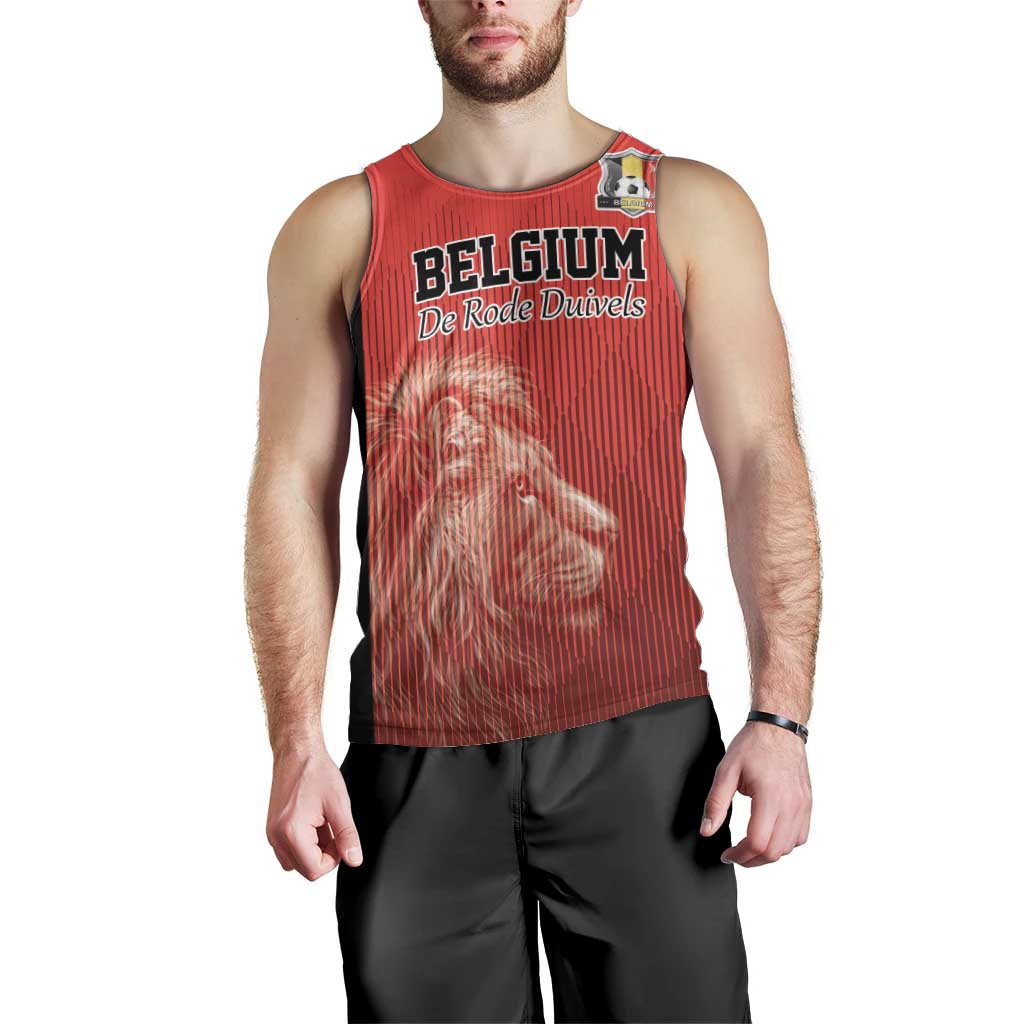 Custom Belgium Football We are Champions Men Tank Top Red Style Come on De Rode Duivels