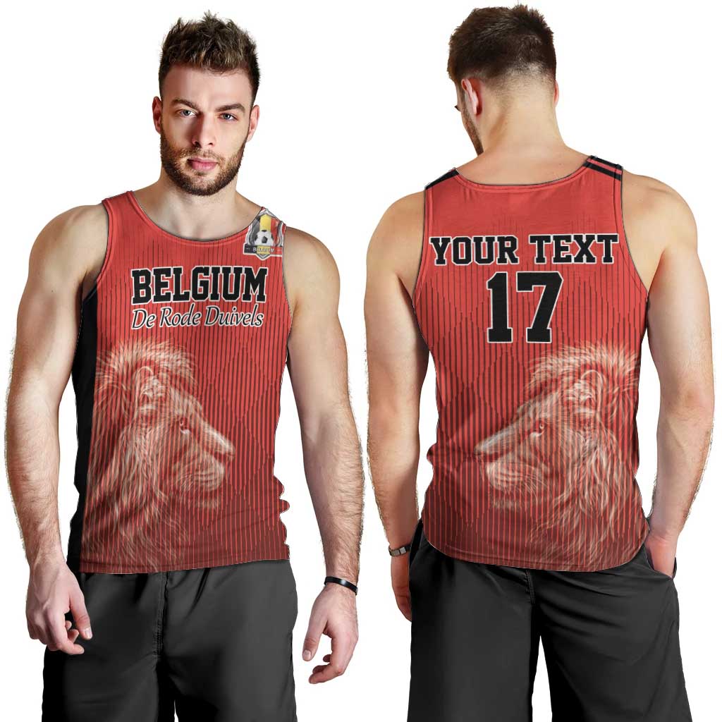 Custom Belgium Football We are Champions Men Tank Top Red Style Come on De Rode Duivels