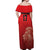 Custom Belgium Football We are Champions Off Shoulder Maxi Dress Red Style Come on De Rode Duivels