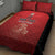 Custom Belgium Football We are Champions Quilt Bed Set Red Style Come on De Rode Duivels