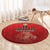 Custom Belgium Football We are Champions Round Carpet Red Style Come on De Rode Duivels