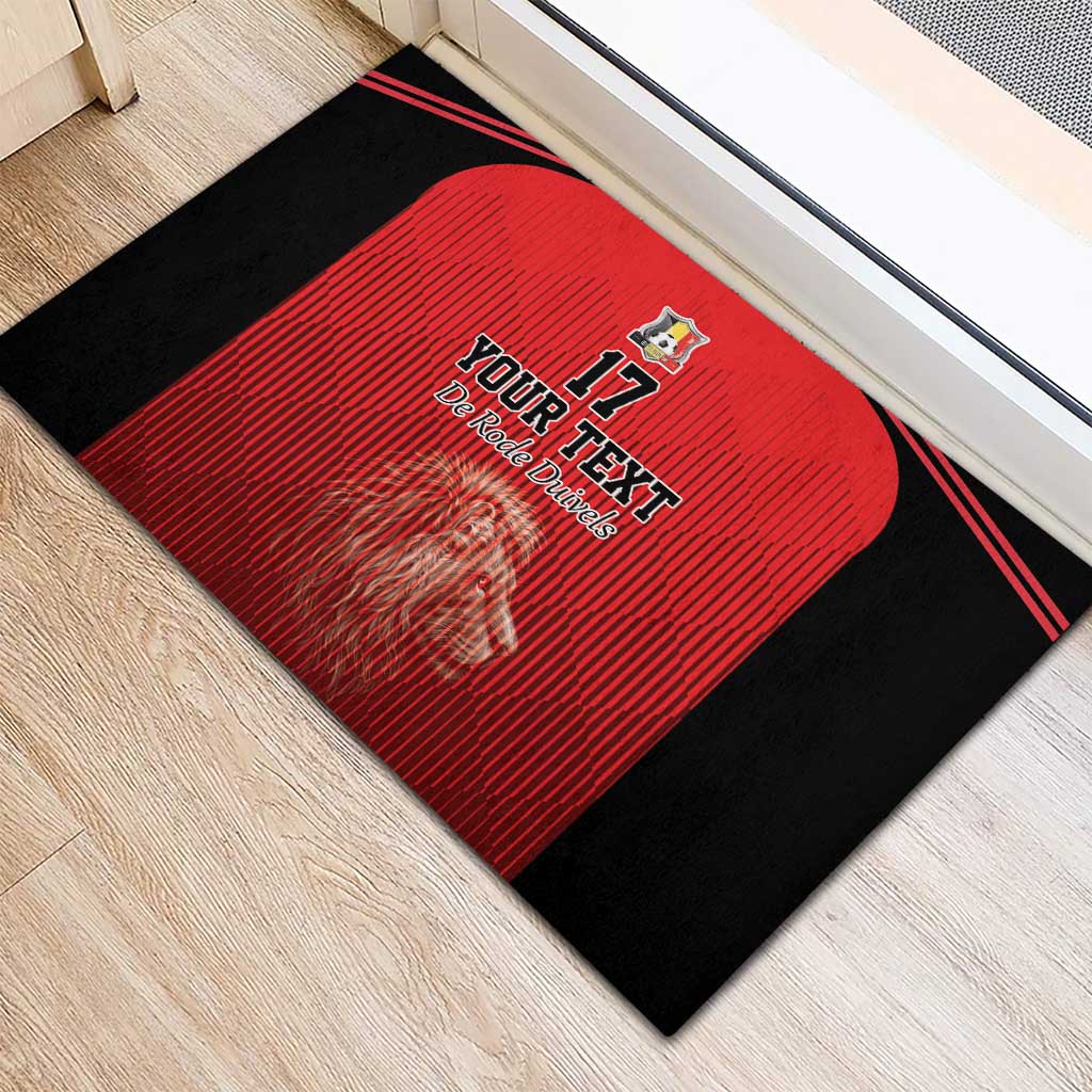 Custom Belgium Football We are Champions Rubber Doormat Red Style Come on De Rode Duivels