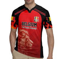 Custom Belgium Football We are Champions Rugby Jersey Red Style Come on De Rode Duivels
