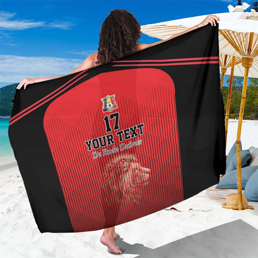 Custom Belgium Football We are Champions Sarong Red Style Come on De Rode Duivels