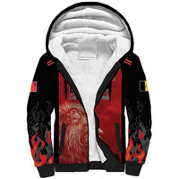 Custom Belgium Football We are Champions Sherpa Hoodie Red Style Come on De Rode Duivels