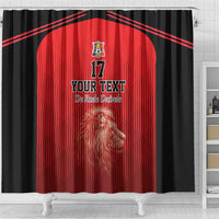 Custom Belgium Football We are Champions Shower Curtain Red Style Come on De Rode Duivels