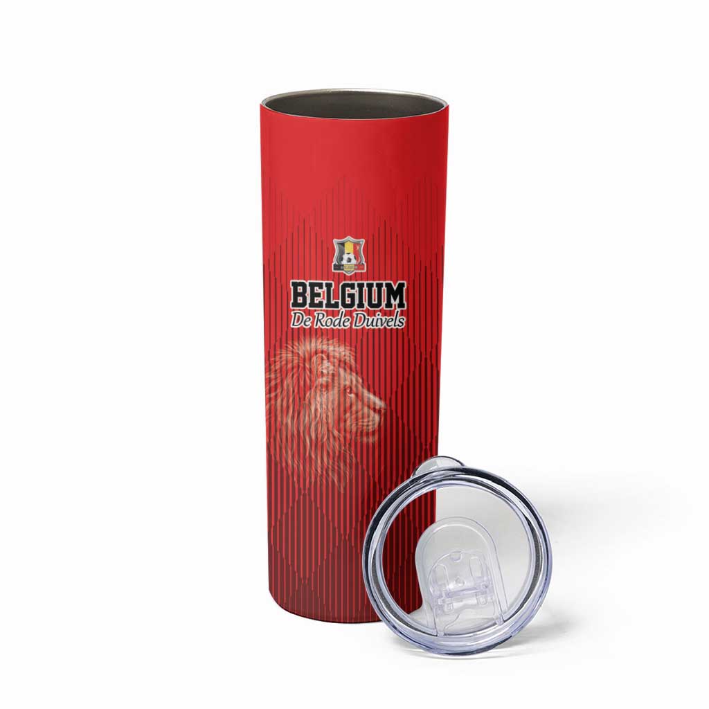 Custom Belgium Football We are Champions Skinny Tumbler Red Style Come on De Rode Duivels