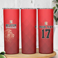 Custom Belgium Football We are Champions Skinny Tumbler Red Style Come on De Rode Duivels