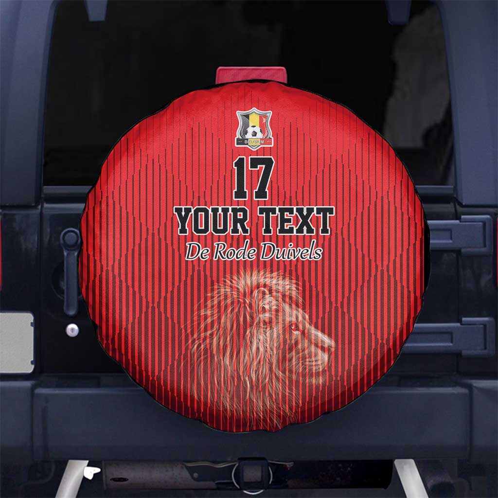 Custom Belgium Football We are Champions Spare Tire Cover Red Style Come on De Rode Duivels