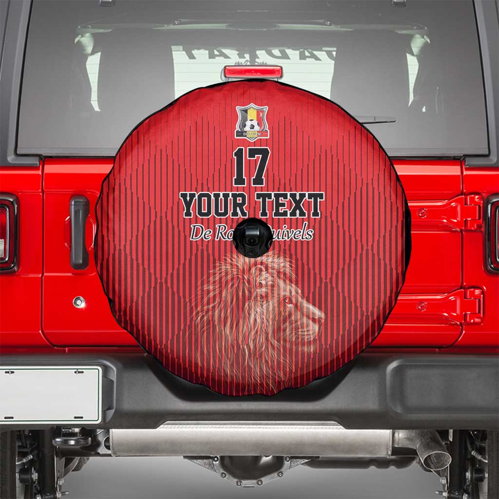 Custom Belgium Football We are Champions Spare Tire Cover Red Style Come on De Rode Duivels