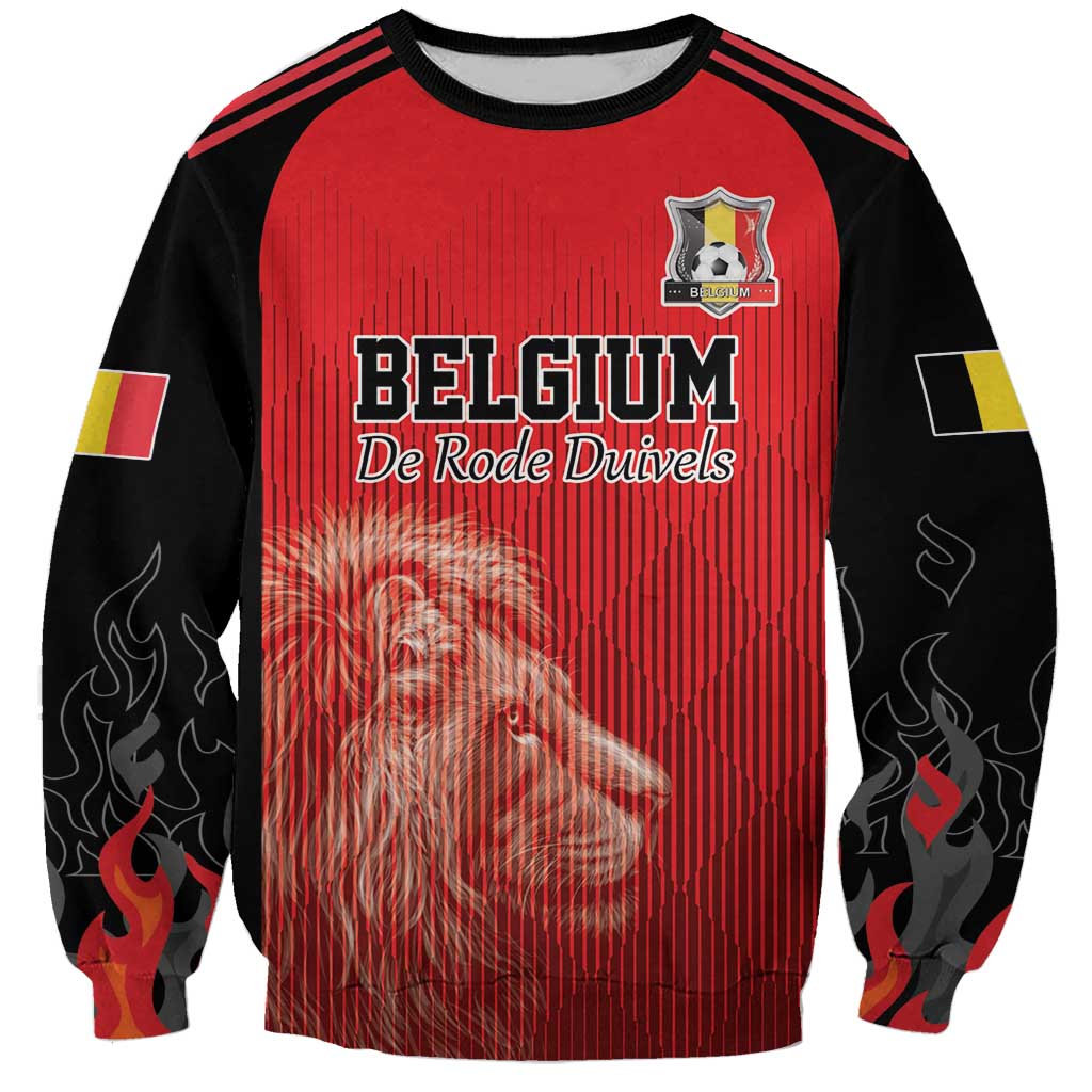 Custom Belgium Football We are Champions Sweatshirt Red Style Come on De Rode Duivels