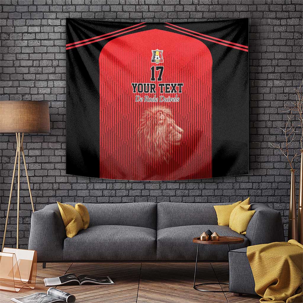 Custom Belgium Football We are Champions Tapestry Red Style Come on De Rode Duivels