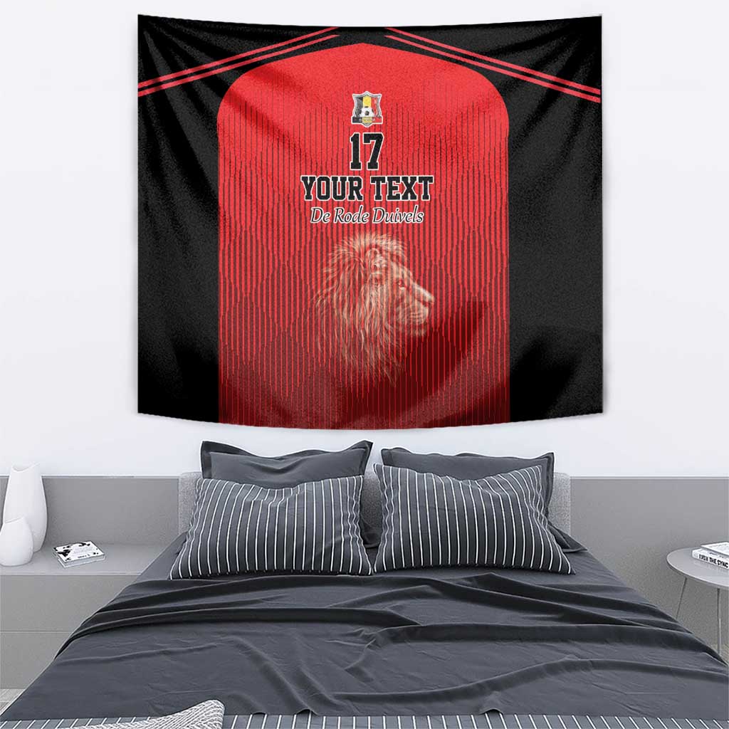 Custom Belgium Football We are Champions Tapestry Red Style Come on De Rode Duivels