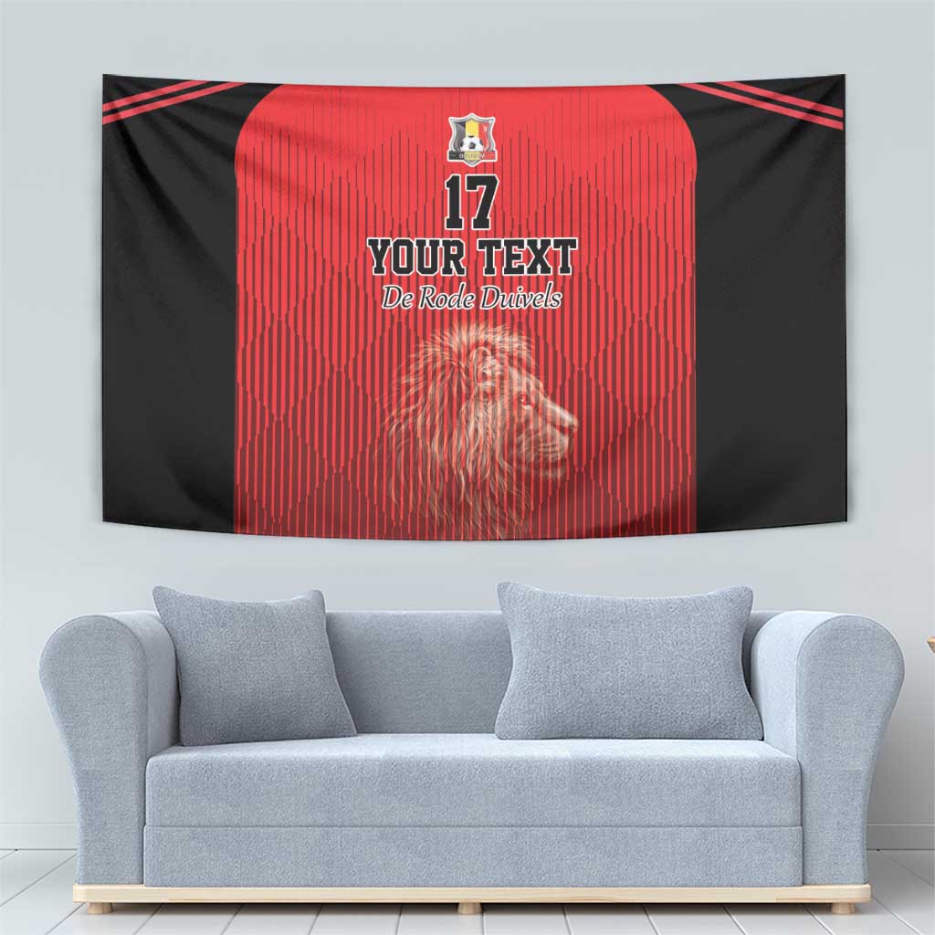 Custom Belgium Football We are Champions Tapestry Red Style Come on De Rode Duivels