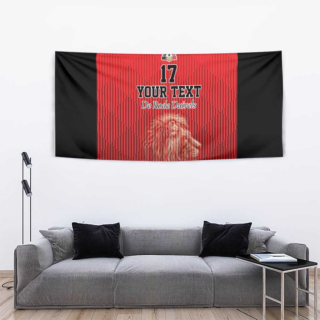 Custom Belgium Football We are Champions Tapestry Red Style Come on De Rode Duivels
