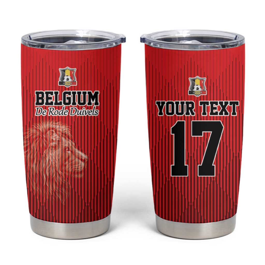 Custom Belgium Football We are Champions Tumbler Cup Red Style Come on De Rode Duivels