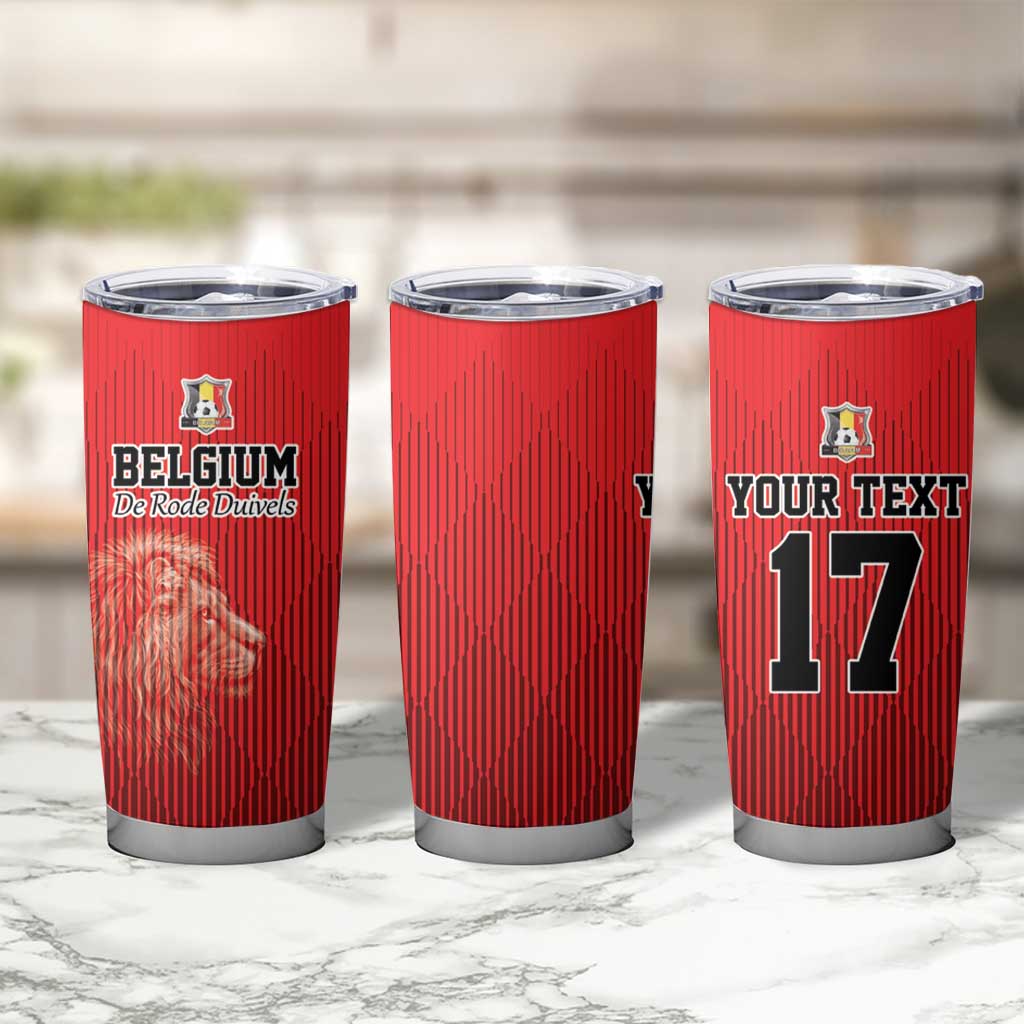 Custom Belgium Football We are Champions Tumbler Cup Red Style Come on De Rode Duivels