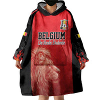 Custom Belgium Football We are Champions Wearable Blanket Hoodie Red Style Come on De Rode Duivels