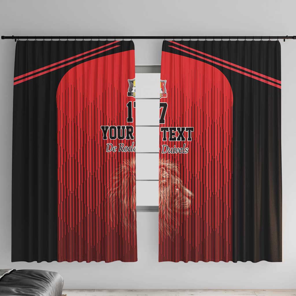 Custom Belgium Football We are Champions Window Curtain Red Style Come on De Rode Duivels
