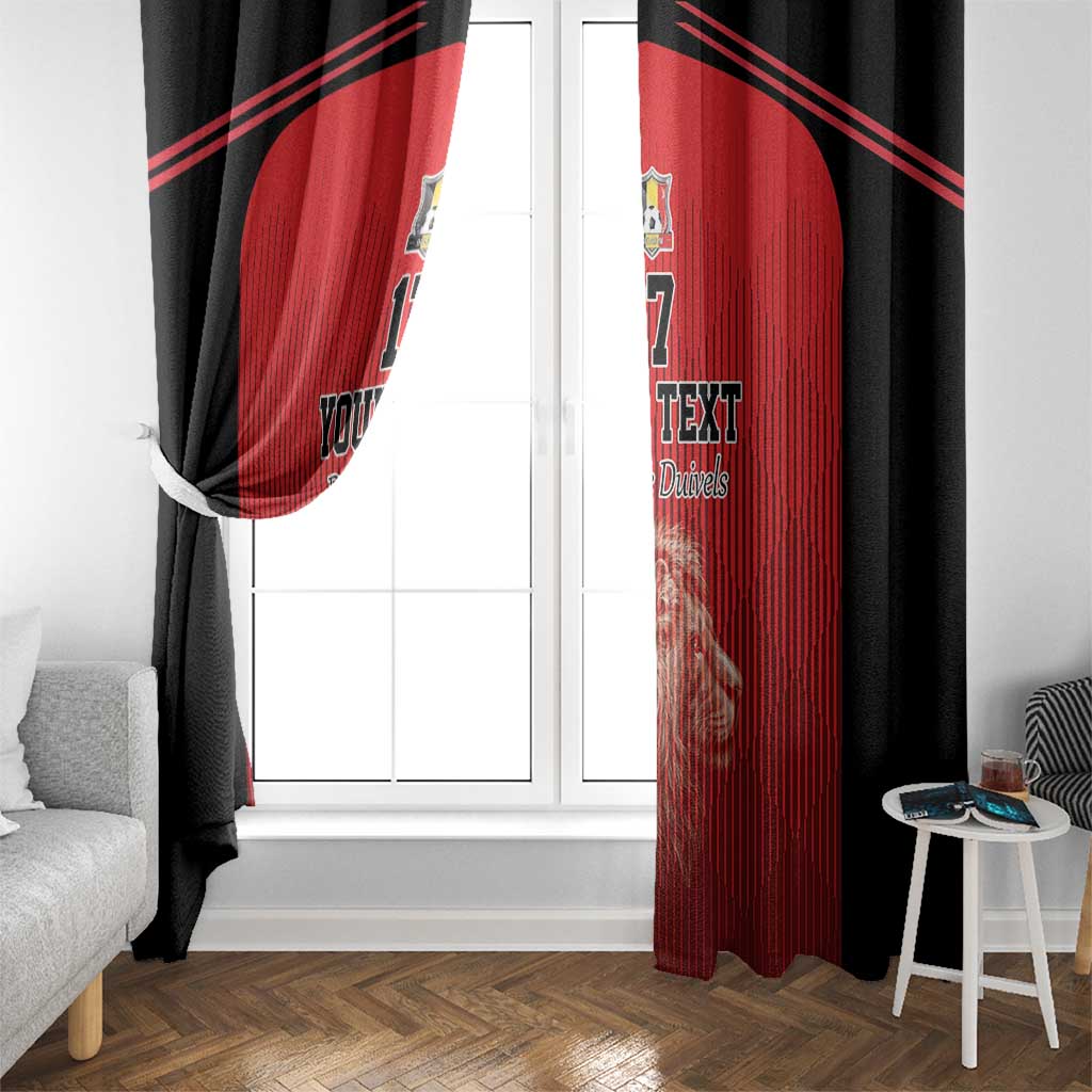 Custom Belgium Football We are Champions Window Curtain Red Style Come on De Rode Duivels