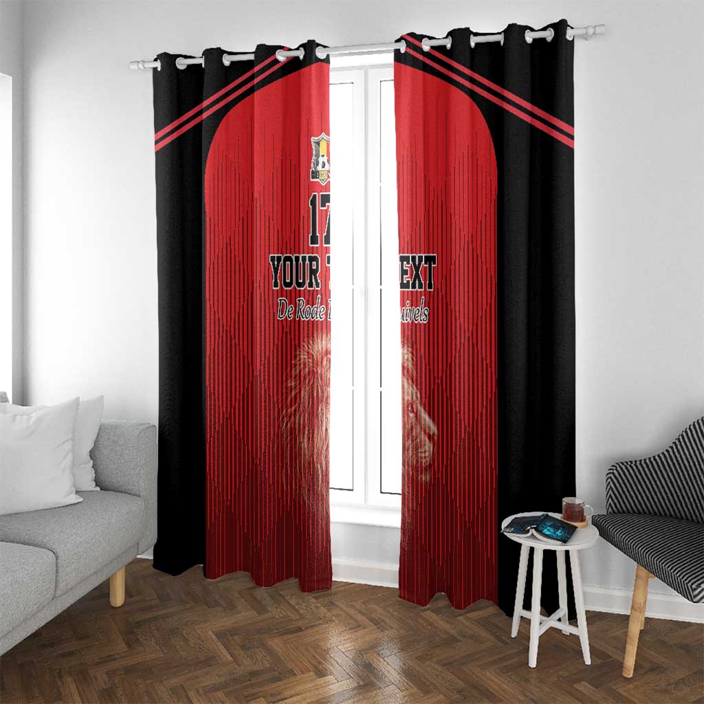 Custom Belgium Football We are Champions Window Curtain Red Style Come on De Rode Duivels