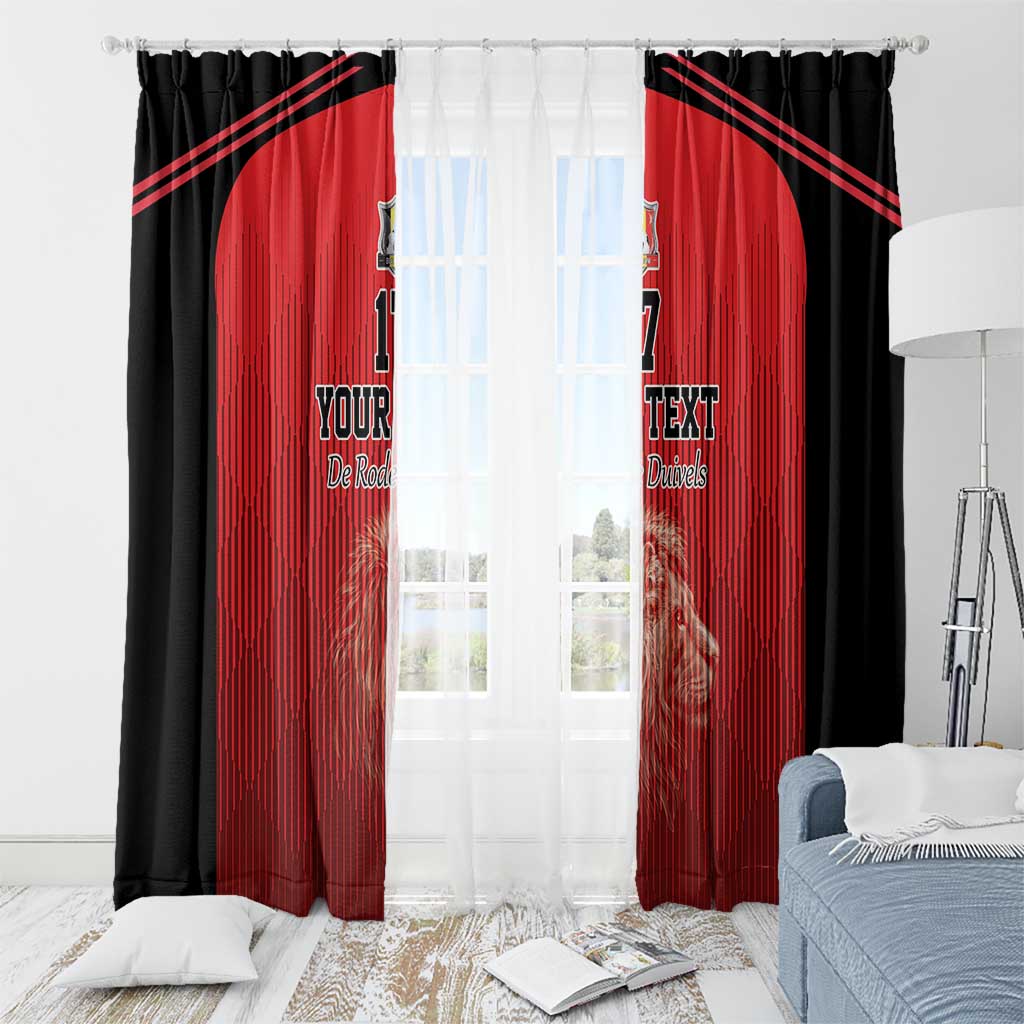 Custom Belgium Football We are Champions Window Curtain Red Style Come on De Rode Duivels