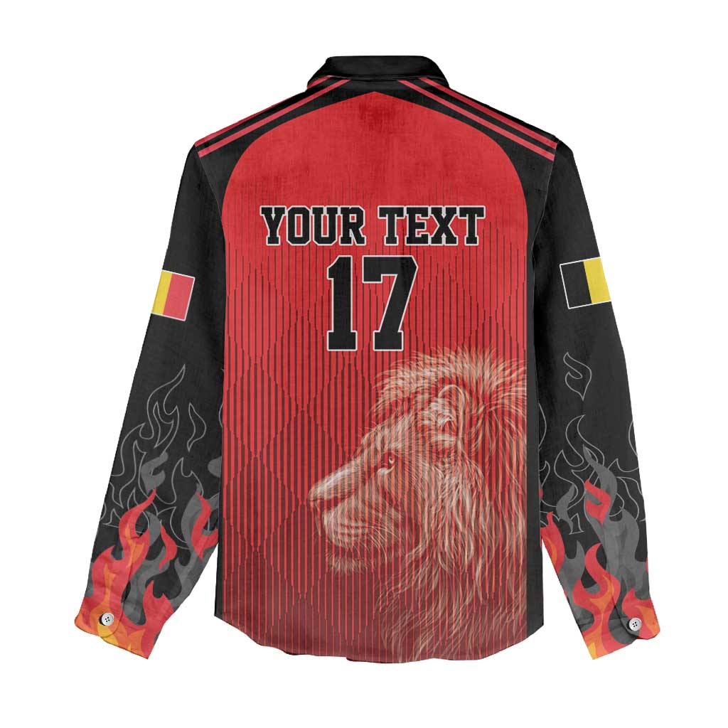 Custom Belgium Football We are Champions Women Casual Shirt Red Style Come on De Rode Duivels
