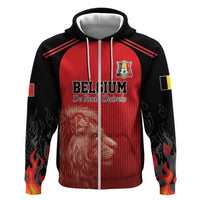 Custom Belgium Football We are Champions Zip Hoodie Red Style Come on De Rode Duivels