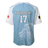 Custom Belgium Football We are Champions Baseball Jersey Blue Style Come on De Rode Duivels