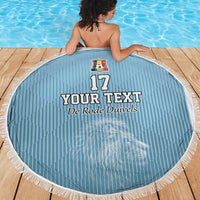 Custom Belgium Football We are Champions Beach Blanket Blue Style Come on De Rode Duivels