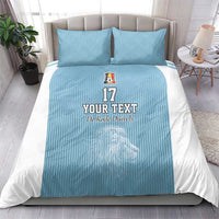 Custom Belgium Football We are Champions Bedding Set Blue Style Come on De Rode Duivels