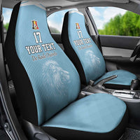 Custom Belgium Football We are Champions Car Seat Cover Blue Style Come on De Rode Duivels