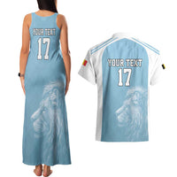 Custom Belgium Football We are Champions Couples Matching Tank Maxi Dress and Hawaiian Shirt Blue Style Come on De Rode Duivels
