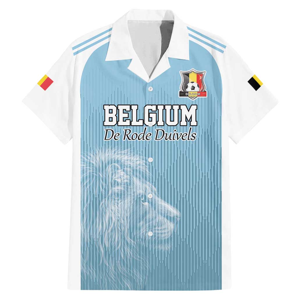 Custom Belgium Football We are Champions Family Matching Mermaid Dress and Hawaiian Shirt Blue Style Come on De Rode Duivels