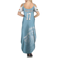 Custom Belgium Football We are Champions Family Matching Summer Maxi Dress and Hawaiian Shirt Blue Style Come on De Rode Duivels