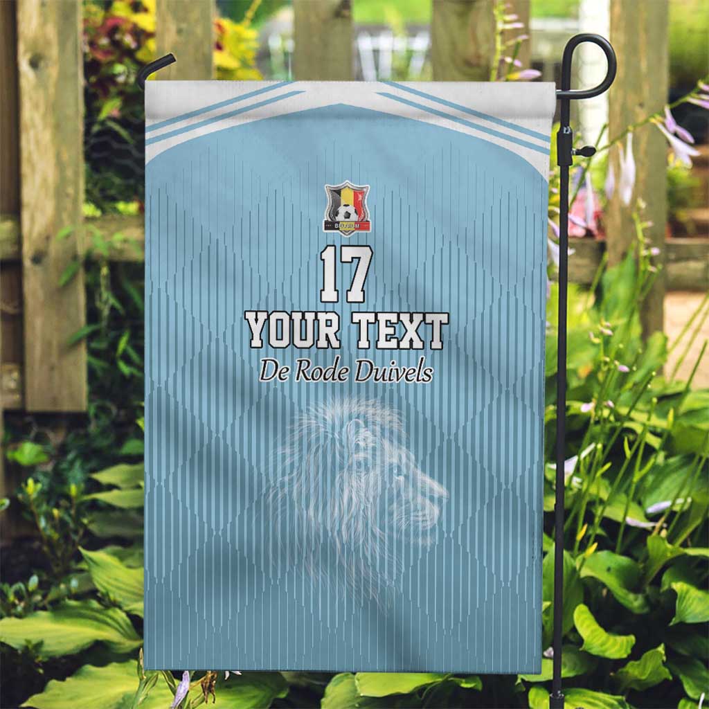 Custom Belgium Football We are Champions Garden Flag Blue Style Come on De Rode Duivels