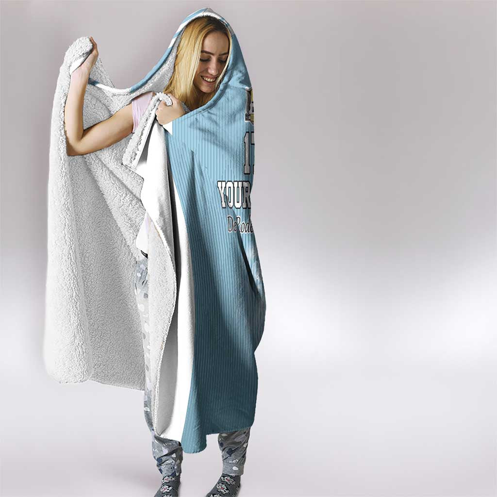 Custom Belgium Football We are Champions Hooded Blanket Blue Style Come on De Rode Duivels