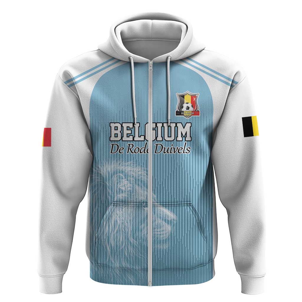 Custom Belgium Football We are Champions Hoodie Blue Style Come on De Rode Duivels