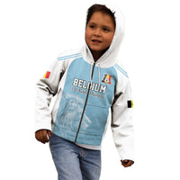 Custom Belgium Football We are Champions Kid Hoodie Blue Style Come on De Rode Duivels