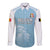 Custom Belgium Football We are Champions Long Sleeve Button Shirt Blue Style Come on De Rode Duivels