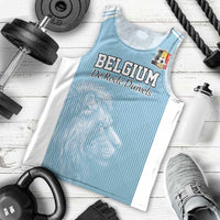 Custom Belgium Football We are Champions Men Tank Top Blue Style Come on De Rode Duivels