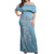 Custom Belgium Football We are Champions Off Shoulder Maxi Dress Blue Style Come on De Rode Duivels
