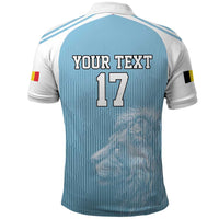 Custom Belgium Football We are Champions Polo Shirt Blue Style Come on De Rode Duivels