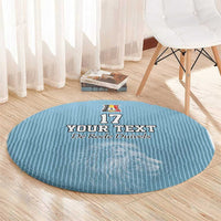 Custom Belgium Football We are Champions Round Carpet Blue Style Come on De Rode Duivels