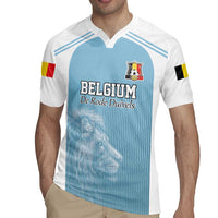 Custom Belgium Football We are Champions Rugby Jersey Blue Style Come on De Rode Duivels