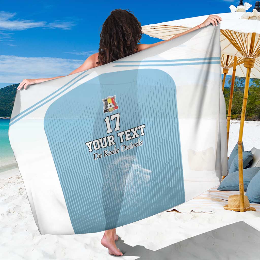 Custom Belgium Football We are Champions Sarong Blue Style Come on De Rode Duivels