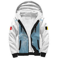 Custom Belgium Football We are Champions Sherpa Hoodie Blue Style Come on De Rode Duivels